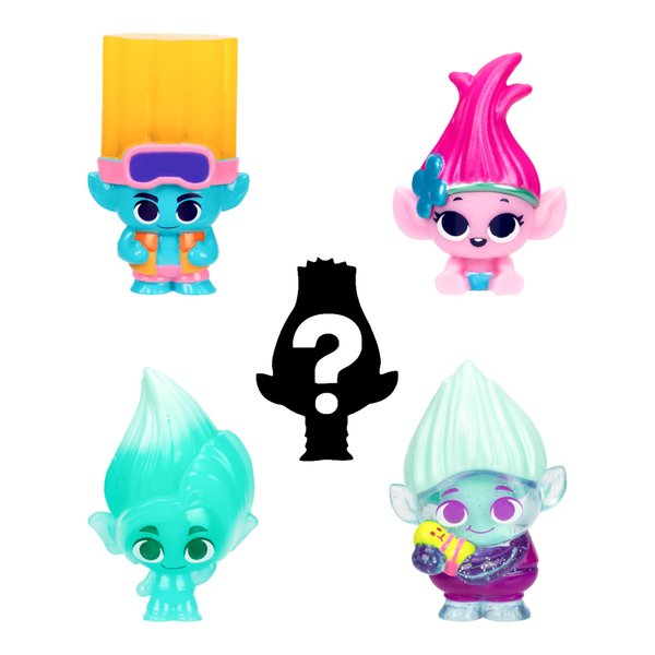Trolls DreamWorks Fun Fair Surprise Mineez - 1.5 Inch Collectible Figures - Sweet Surprise 5 Pack, 35+ to Collect in Series 2