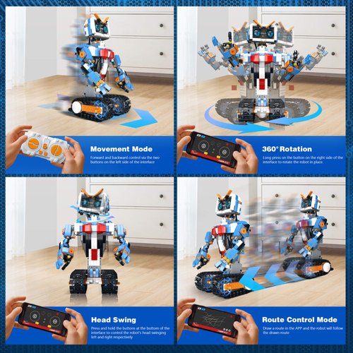 Robot Robotics for Kids Ages 8-12 Boys Girls with App & Remote Control, stem Toys for Boys Age 8-12, Build Your Own Robot STEM Building Sets Toys, Birthday (623 PCS)