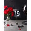 New Star Foodservice 23428 Triton Harp Clip Style, Place Card/Table Number Holder, 1.5 Inch, Silver, Set of 12