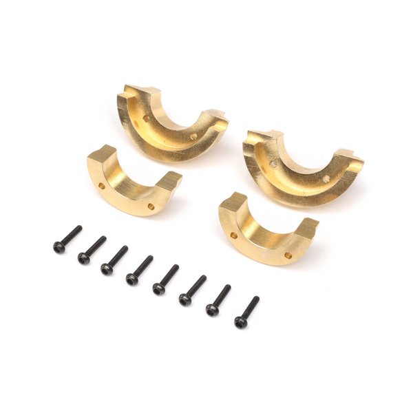Axial Knuckle Weights, Brass 5.2g/9.2g (4): SCX24, AX24, AXI302004