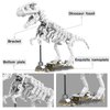 NEWABWN Dinosaur Building Kit,Dinosaur Park World Tyrannosaurus Fossils Creative Animal Building Toys for Boys Girls 6+,Glow in The Dark, Use Sunlight/Lights to Store Energy(435 Pieces)