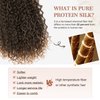 Clip in Hair Extensions, FLUFYMOOZ 4PC 100％ Pure Protein Silk Hair Extensions Long Soft Natural Hairpiece 20 Inch Curly Hair Extension for Women (Black with Copper Golden Blonde)