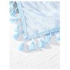 SHENHE Women's Tassel Trim Hair Scarf Headband Eyelet Fringe Triangle Bandana Kerchief Blue One-Size