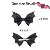4Pcs Halloween Black Bat Hair Clips for Women Girls, Halloween Bows Hair Clips Alligator Barrette Gothic Bat Wing Hair Accessories for Kids Cosplay Costume Party (Black Bat 4pcs)