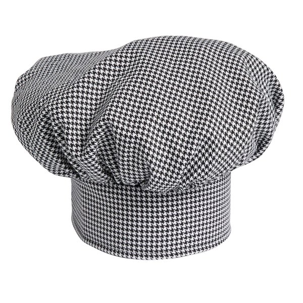 Uncommon Threads mens Twill Chefs Hat, Houndstooth, One Size US