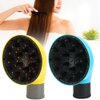 Universal Hair Diffuser Adaptable for Profession Blow Dryer Hair Dryer Diffuser for Curly Wavy Hair Shiny Black, Hair Dryer Attachments (Yellow)