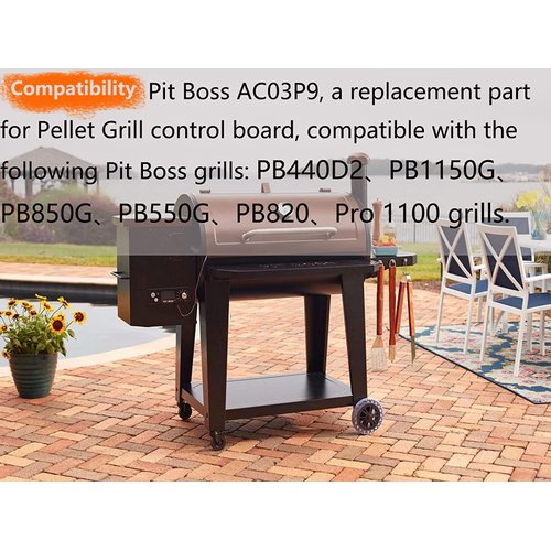 Replacement Pit Boss Digital Thermostat Board， for Pit Boss PB440D2/PB1150G etc Grill,with W/LCD Display Adjustable Temperature Size