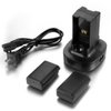 OBVIS for Xbox 360 Controller 2 Pack Rechargeable Battery Kit with Dual Charging Station Dock Charger Stand Base