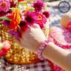 TELETIES - Small Scrunchie - 100% Natural Silk Hair Scrunchie - Soft & Gentle on Hair - Prevents Breakage & Damage - Safe for Sleep - Ideal for Thin-Medium Hair - For All Hair Textures - Rose All Day