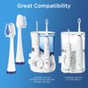 Replacement Toothbrush Heads for Waterpik Complete Care 5.0/9.0 (CC-01/WP-861), STRB-8WW, (8-Pack, White)