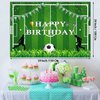 LXlucktim Soccer Birthday Party Decorations, 178 Pcs Soccer Ball Theme Party Supplies for Boys Baby - Banner, Cake, and Cupcake Toppers, Balloons. Hanging Swirl, Backdrop, Soccer Stickers