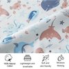 Stretchy Ultra Soft Fitted Bassinet Sheet Set 2 Pack, Universal Fit for Bassinets Baby Cradle Moses Basket Oval Rectangle Pad/Mattress, Dinosaurs Bassinet Sheets for Girls and Boys