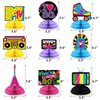 80s Party Decorations Back To The 80s Party Honeycomb Centerpieces 80s Retro Table Toppers For 1980s Birthday Party Favors Supplies Neon Party Decorations