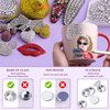 2000PCS SS12/3mm Crystal Rhinestones (Clear), Bedazzling Flatback Glass Rhinestones for Crafting DIY Nail Art Makeup Decoration, Gems Diomand Charms for Tumbler Shoes Clothing Mug