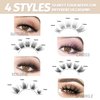 DIY Eyelash Extension Lash Clusters 120 Clusters False Eyelash 3D Effect Individual Natural Lashes Set at Home Eyelash Extension Kit Lashes Pack Sparkle Mixed