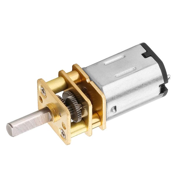 Fielect Mini Gear Motor DC 12V 4000RPM Micro Gear Motor, Speed Reduction Motor GA12-N20 for RC Car, Robot Model, DIY Engine Toys