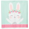 Creative Converting Party Supplies, Bunny Party Plastic Tablecloth, Tablecover, Multicolor, 102in X 54In