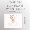 The Invite Lady Bunny Baby Shower Thank You Cards Sweet Little Bunny Rabbit Pink Thanks Printed Thank You Notes (24 Count)