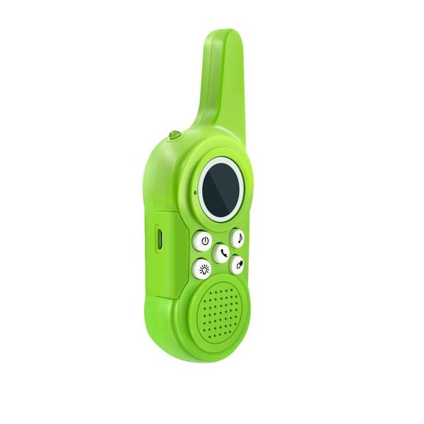 Kids Walkie Talkies UHF 3 Channel Two Way Radio Toy Long Range Kids for 3-14 Year Old Children's (Green)
