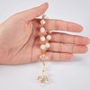 30 Pieces Baptism Rosary Acrylic Rosary Beads Mini Rosaries with Angel for The First Communion Baptism Party Favors (Beige Gold)
