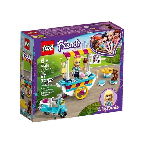 LEGO Friends Ice Cream Cart 41389 Building Kit, Featuring Friends Stephanie Mini-Doll, New 2020 (97 Pieces)