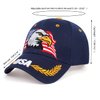 USA-Flag Eagles-Hat American Baseball-Cap Embroidered Navy
