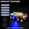 BrickBling LED Lighting Compatible with Lego City Command Rover and Crane Loader Outer Space Toy Building Set; New 2024 Light kit Compatible with Lego Crane Loader 60432-No Model