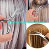 Jozlynn Hair Extension Pliers Stainless Steel Hair Extension Tools Microlink Bead Remover Pliers for Hair Extensions Removal Micro Ring Beads Opener (Silvery)