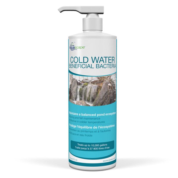 Aquascape Inc 98893 Cold Beneficial Bacteria for Pond and Water Features, 473-ml / 16-oz, Clear