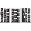 Over 'N' Over Reusable Stencils 5x8 3/Pkg-Alphabet