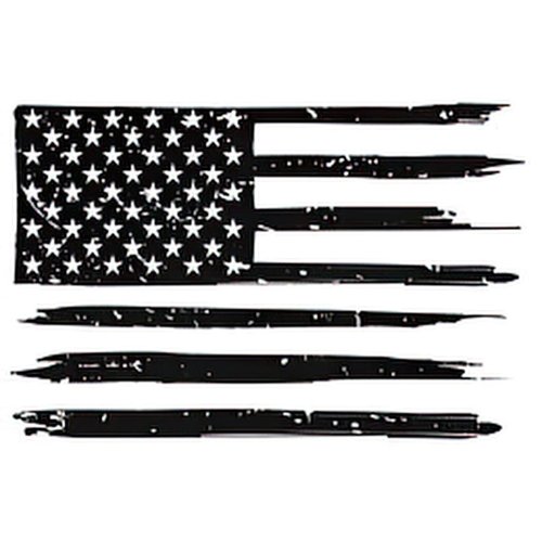 Tattoonova usa Six sheets Temporary Tattoos for Men and Women American Distressed Flag Usa Grunge Patriotic Symbol Silhouette Stoke Fake Tattoo Kits Sets For Neck Arm Hands Leg