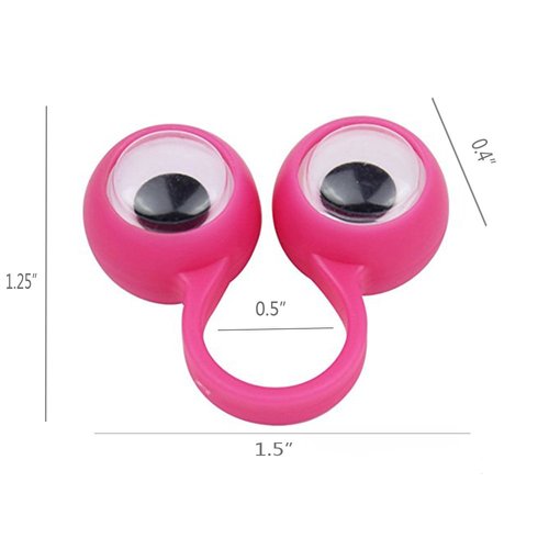3 otters Eyeball Ring, 25PCS Eye Finger Puppets Eye Monster Finger, Easter Egg Fillers Goodie Bag Stuffers, Classroom Exchange Gift Easter Hunt Party Supplies