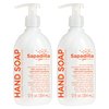 Sapadilla Liquid Hand Soap - Grapefruit + Bergamot - Made with 100% Pure Essential Oil Blends, Cleansing & Moisturizing, Aromatic & Fragrant Hand Soap, Plant Based, Biodegradable, 12 Ounce (Pack of 2)
