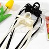 2PCS Bow Claw Clip with Long Tail, Tassel Ribbon Bow Hair Claw Clips Nonslip Claws Clamps Hair Clips for Women Girls