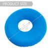 Shineyid Donut Pillow, Inflatable Donut Cushion for Tailbone Pain,Hemorrhoid Seat Cushion (15" Light Blue, Air Pump Included)