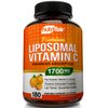 NutriFlair Liposomal Vitamin C 1700mg, 180 Capsules - High Absorption, Fat Soluble VIT C, Antioxidant Supplement, Higher Bioavailability Immune System Support & Collagen Booster, Non-GMO, Vegan Pills