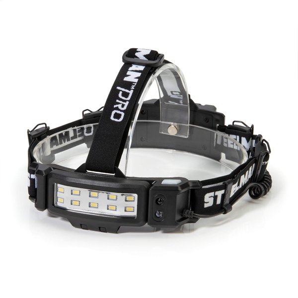 Steelman Slim Profile Rechargeable LED Motion-Activated Headlamp, 250-Lumen, 3 Brightness Settings, 20-Meter Range, Water-Resistant