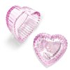 Crystal Sweet Heart Shape Acrylic Liquid Powder Glass Dappen Dish Glass Cup w Cap Lid Bowl for Acrylic Nail Art Transparent Kit (HJ-NAPB059-2pcs)