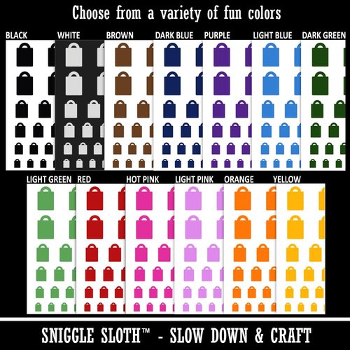 Grocery Tote Bag Purse Solid Temporary Tattoo Water Resistant Fake Body Art Set Collection - Dark Green (One Sheet)