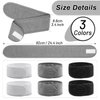 Sublaga Spa Headband Hair Wrap, Sweat Headband Head Wrap Hair Towel Wrap Non-slip Stretchable Washable Makeup Headband for Face Wash (Black+White+Gray)