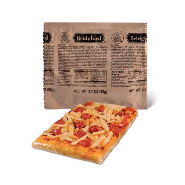 Pepperoni Pizza Slice With Cheese MRE Survival Food - 3 Pack