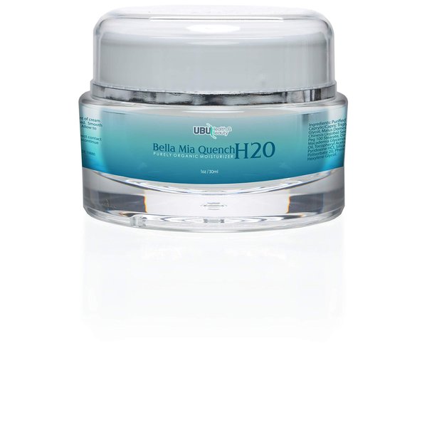 BellaMia Quench H20 - Purely Organic Moisturizer - Anti Aging Night Cream - Love the skin you're in - Heal & Protect - Prevent & Restore - Reduce the appearance of aging and protect your skin