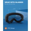 Zionor X Ski Snowboard Snow Goggles OTG Design for Men & Women with Spherical Detachable Lens UV Protection Anti-Fog