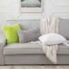 MIULEE Pack of 2 Luxury Faux Fur Throw Pillow Cover Deluxe Winter Decorative Plush Pillow Case Cushion Cover Shell for Sofa Bedroom Car Spring 18x18 Inch Green
