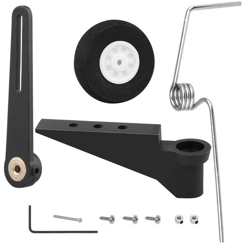 Hobbypark Tail Wheel Assembly 60x25mm D28 /30 RC Airplane Parts Replacement for 50cc-120cc Nitro Electric Plane Jet 540T Pilot F3A P51