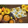 Beverage Napkins SUNFLOWERS ON WHITE 40pcs 5x5 Paper Cocktail Napkins, Sunflower Napkins, Fall Napkins, Thanksgiving Paper Napkins, Decorative Napkins for Decoupage, Thanksgiving Cocktail Napkins