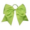 New "LIME GREEN" Cheer Bow Pony Tail 7 Inch Girls Hair Bows Cheerleading Dance Practice Football Games Competition Birthday Solid Color Grosgrain Ribbon