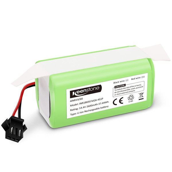 Replacement Battery Compatible with eufy RoboVac 11 11C 11S 11S Plus 11S MAX 12 15C 15C MAX 15T 25C 30C G10 Hybrid G30 Edge R500 R450 & Ecovacs Deebot N79 N79S N95 DN622 661 | 14.4V 2600mAh