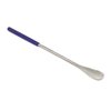 A2Z Stainless Steel Micro Lab Flat Spoon Spatula with Comfort Grip Handle, Flat Spoon Sampler for Mixing Transfering Cream, Gel, Powder, Cap Filler- Home & Lab Use - Laboratory Supplies - 6" Length