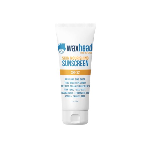 Waxhead Kids Face Sunscreen - Eco Friendly Sunscreen Kid Sunscreen, Sunblock Kids Natural Sunscreen Zinc Oxide Sunscreen Face, Organic Mineral Sunscreen Kids Sunblock (1oz, sample size)